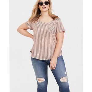 Torrid abbey striped tshirt top